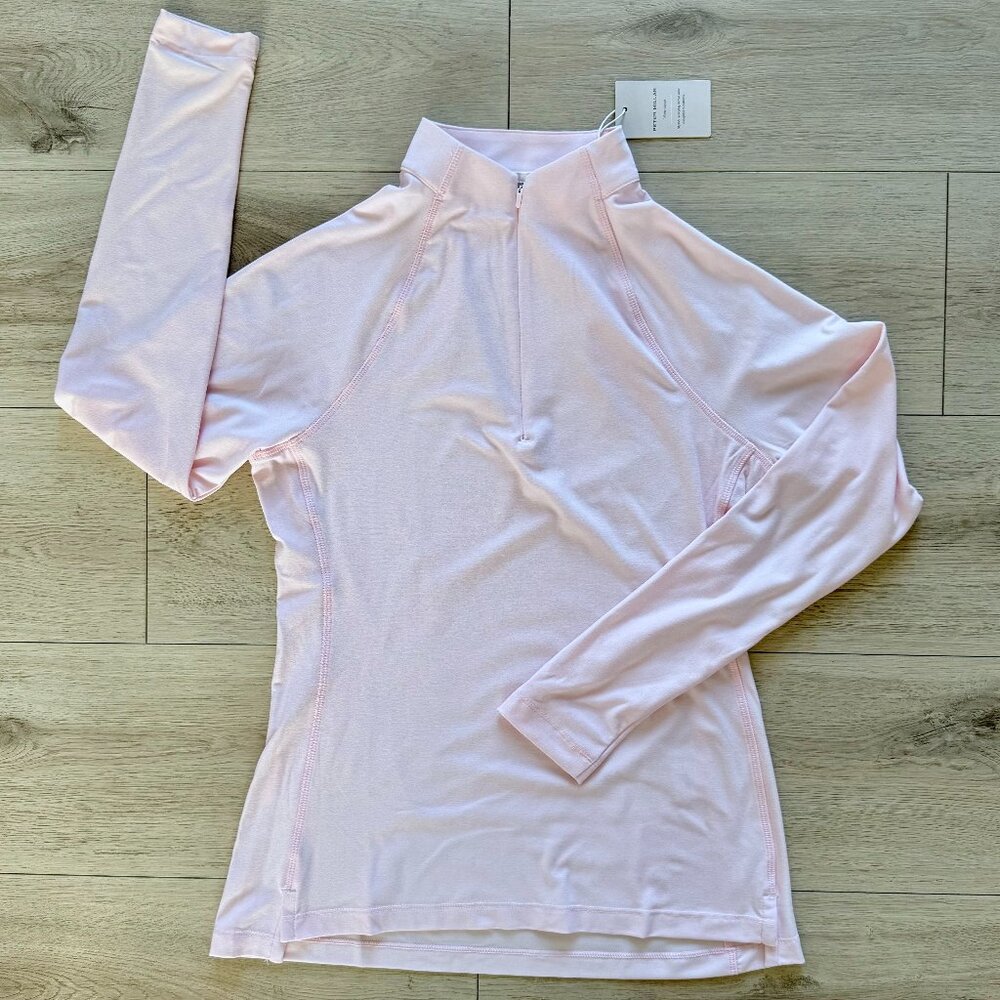 Peter Millar Women's Palmer Pink 1/4 Zip Golf Sweater Size SMALL